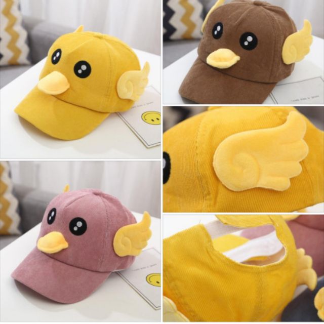 Mũ cap hình vịt cho bé