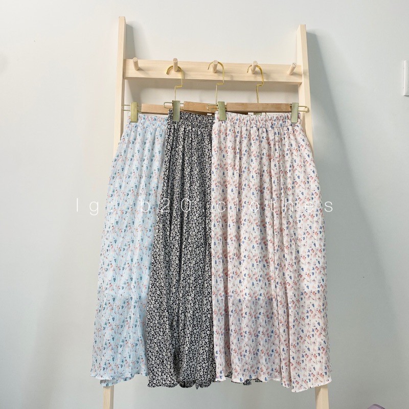 CHÂN VÁY HOA NHÍ XẾP LY LƯNG THUN CHẤT ĐẸP | BigBuy360 - bigbuy360.vn