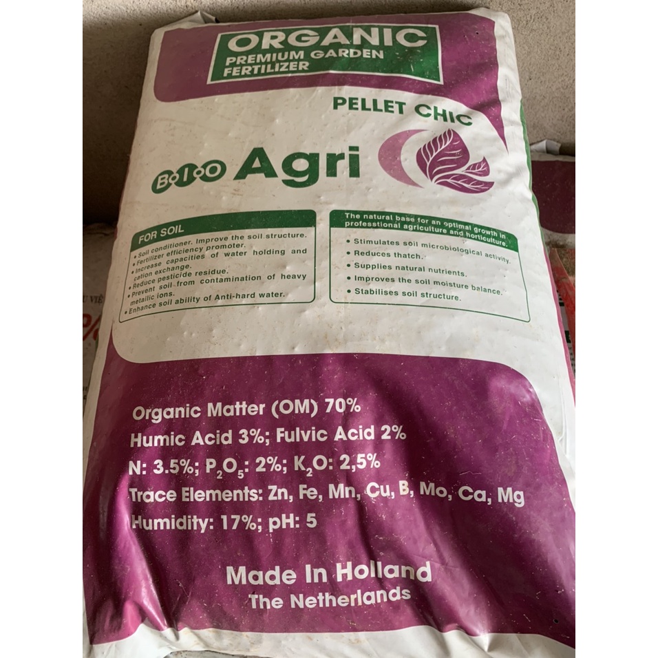 1 kg Phân bón lót hữu cơ - Hà Lan