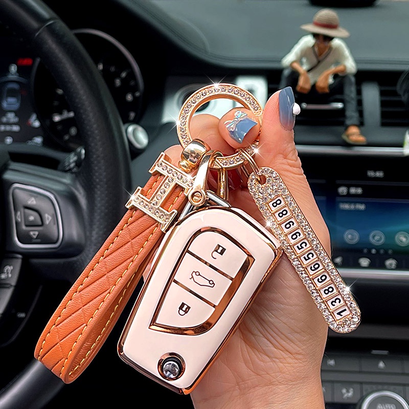 Ốp Chìa Khóa Điều Khiển Từ Xa Bằng TPU Mới Cho Toyota Corolla Camry fortuner innova 2022 CHR C-HR RAV4 Prius Altis Land Cruiser Prado