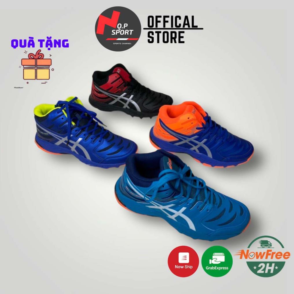 Giày Bóng Chuyền Nam Cao Cổ Cao Cấp Da Tổng Hợp, Đế Cao Su Siêu Bền Giúp Bật Nhảy Và Kìm Phanh Tốt, Mẫu Mới_Tặng Quà 🔭