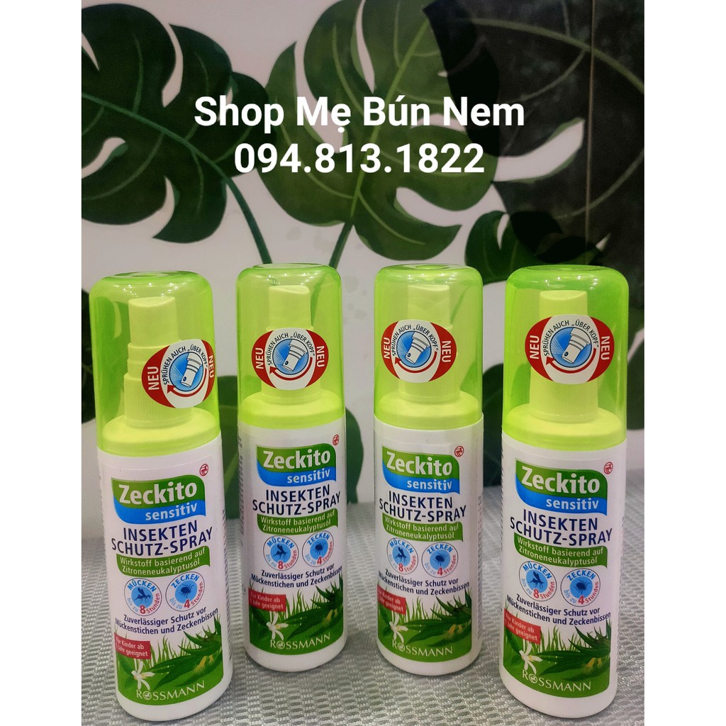 XỊT CHỐNG MUỖI VÀ CÔN TRÙNG CẮN ZECKITO