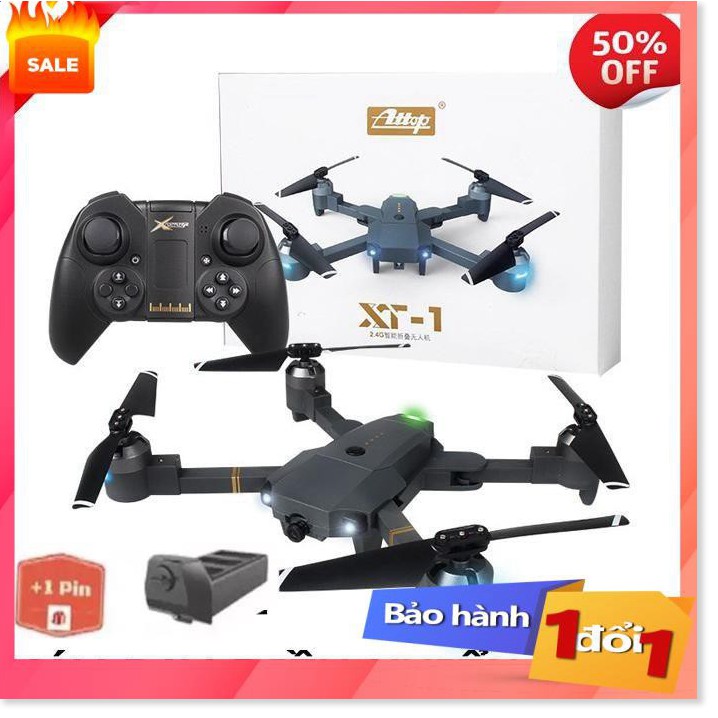 ✔️ [Top sale] -  Flycam mini, Máy bay điều khiển từ xa XT-1 kết nối Wifi quay phim chụp ảnh Full HD 720P