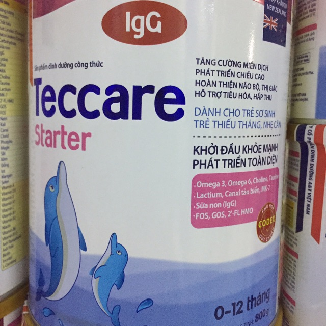 Sữa Teccare Starter 800gr