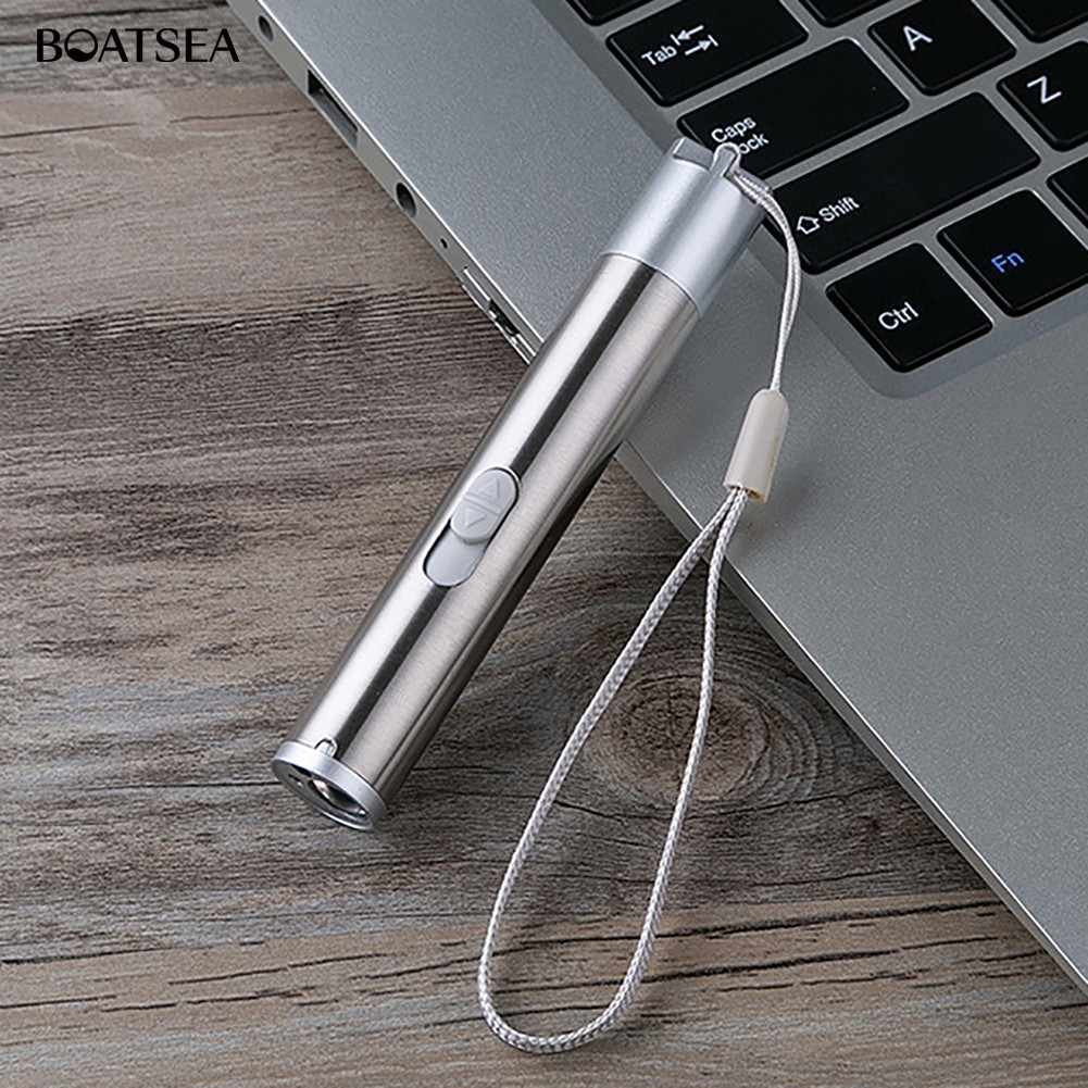 Bút Chỉ Laser 3 Trong 1 Có Đèn Led Sạc Usb Dành Cho Mèo Cưng