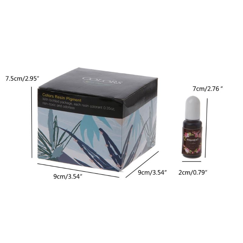 Màu Nhuộm Epoxy Resin Đậm Đặc 0.35 oz Dùng Làm Trang Sức