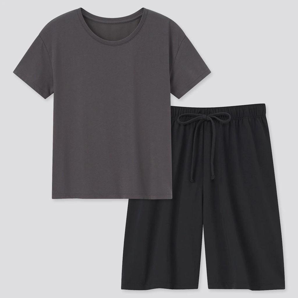 [Auth Uniqlo] Bộ quần áo ngắn Cotton AIRism Nữ Uniqlo - Nhật Bản