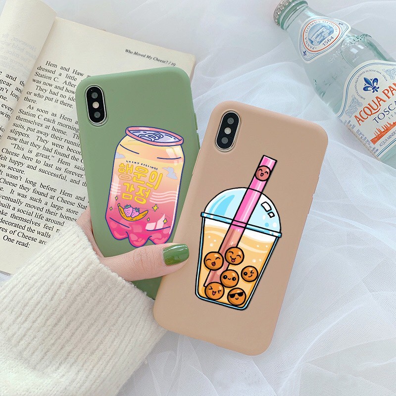 Ốp Trà Sữa Ngộ Nghĩnh Cho iPhone 6,6s, 6pl, 6spl, 7pl, 8pl