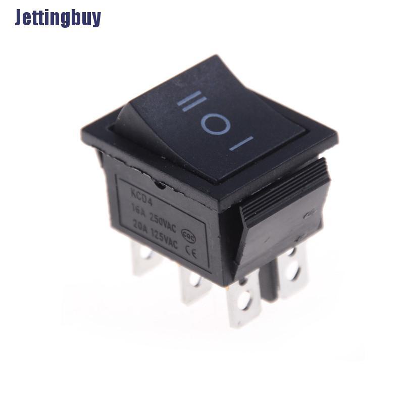 1 Công Tắc Kcd4 On / Off / On 6 Pin 16a / 250vac 20a / 125vac Màu Đen