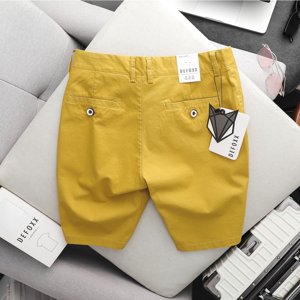 Quần short Defoxx chất kaki co giãn tốt với bảng màu cho nam giới phục vụ anh em quanh năm ❤️ QSDF1