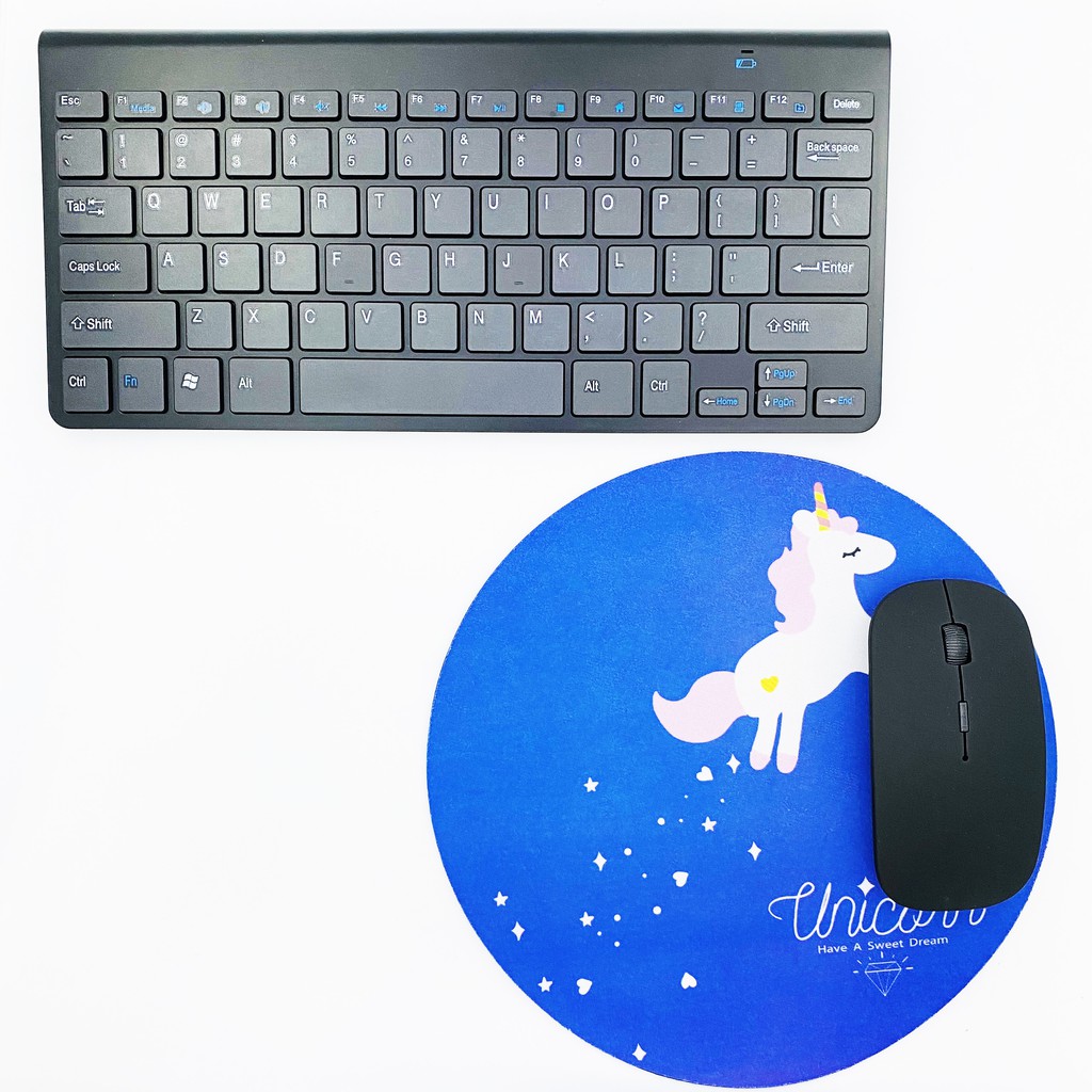 Bàn Di Chuột Hình Tròn UNICORN D22cm siêu Dễ thương - RẺ NHẤT SHOPEE