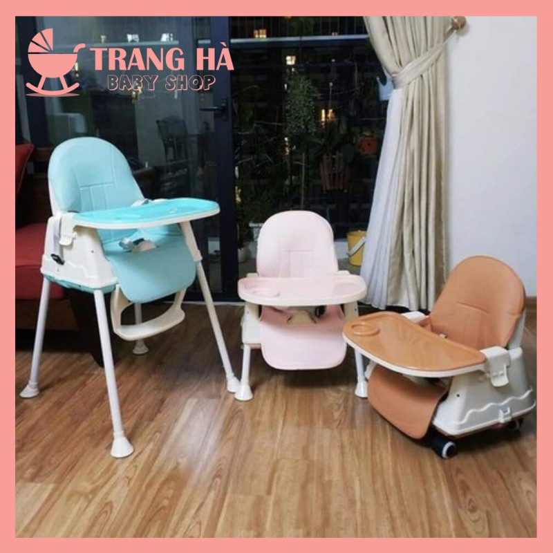 ⚡SALE SOCK⚡GHẾ ĂN DẶM ĐA NĂNG HANBEI CHÍNH HÃNG ĐẦY ĐỦ PHỤ KIỆN ĐỆM VÀ BÁNH XE BẢO HÀNH 1 NĂM