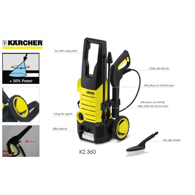 Máy Phun Rửa Áp Lực Cao Karcher K 2.360