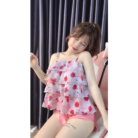 ❤️BỐN TẦNG❤️Đồ bộ hai dây, đồ bộ hai dây bốn tầng ảnh thật kèm video