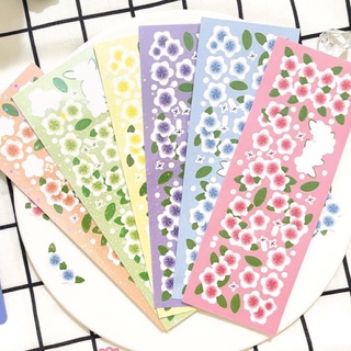 Spring flower stickers_ trang trí top, sổ