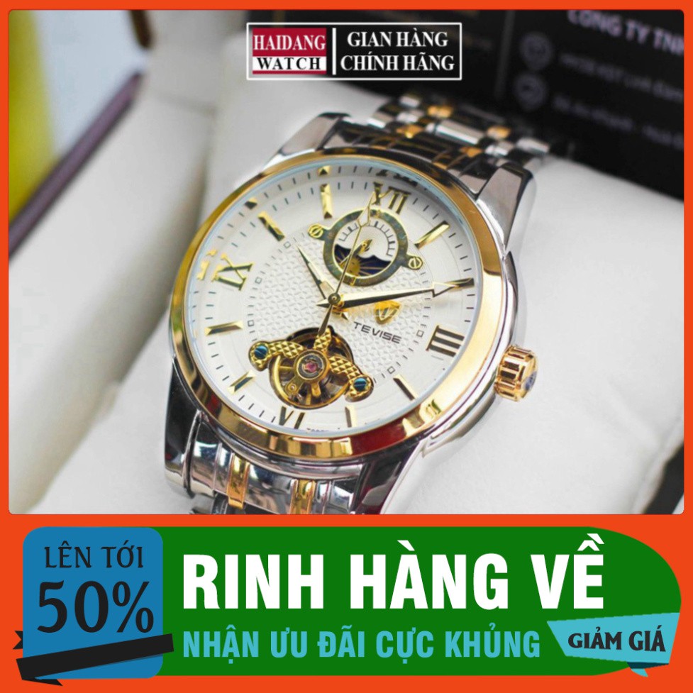 SIÊU SALE Đồng hồ cơ nam TEVISE dây thép chạy full 3 kim - đồng hồ cơ nam giá rẻ MẪU MỚI 2020 HÀNG CỰC CHẤT