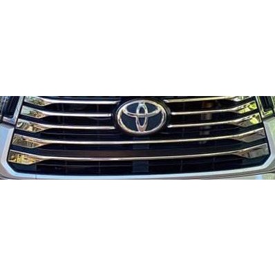 Ốp Mặt Ca lăng, calang xe Toyota Innova 2021 Chất liệu Inox cao Cấp