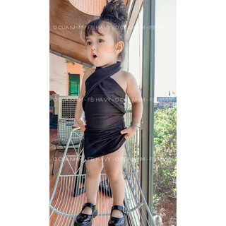 Váy body chéo cổ cá tính cho bé ❤️
