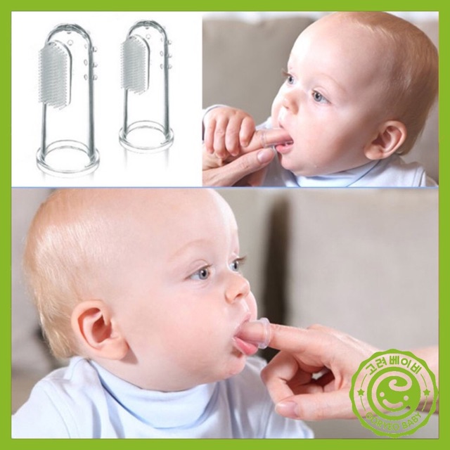 rơ lưỡi Đánh răng Silicone siêu mền cho bé ( có hộp đựng )