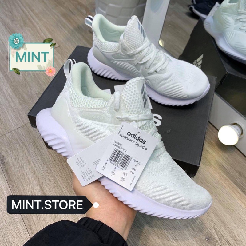 (Video cận cảnh) Giày thể thao sneaker alphabounce trắng full