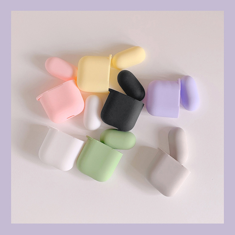 Vỏ Bảo Vệ Hộp Đựng Tai Nghe Airpods 12 Màu Sắc Dễ Thương Đáng Yêu