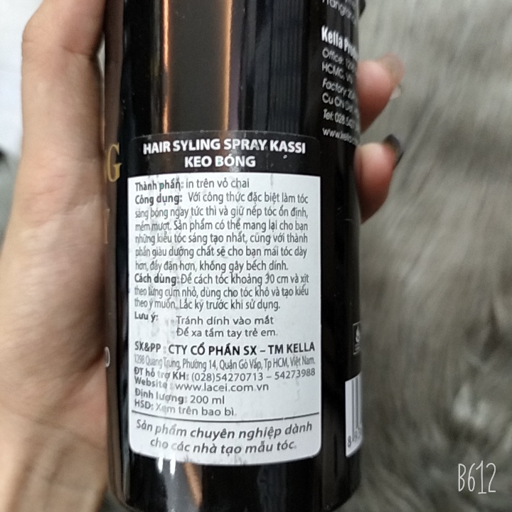 Keo bóng Hair styling spray Kassi