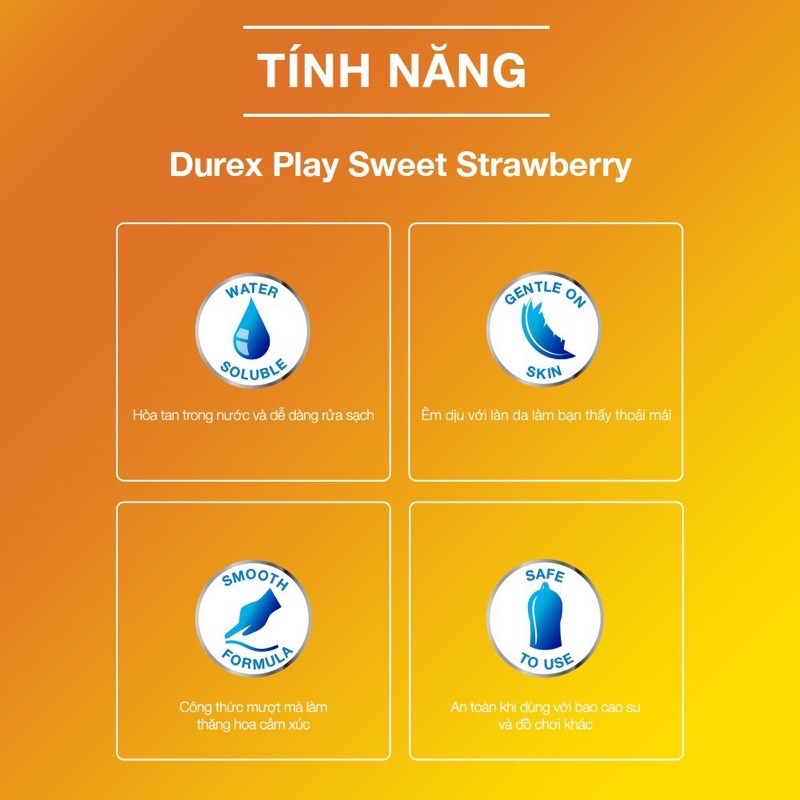 Gel Bôi Trơn Hương Dâu Tăng Độ Ấm Tự Nhiên Durex Saucy Strawberry 100ml