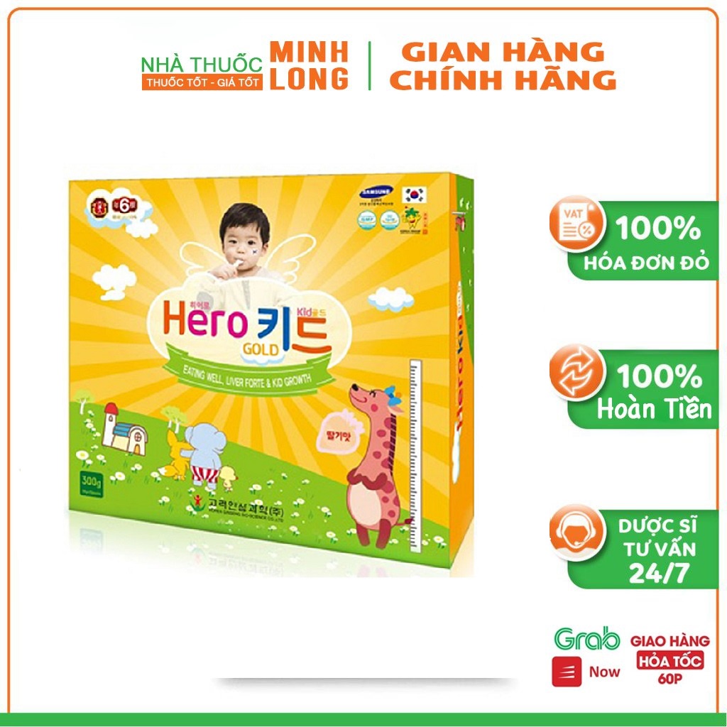 Hero Kid Gold - giúp bé ăn ngon, tăng sức đề kháng, cao lớn