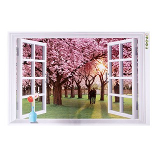 Decal Cửa Sổ Mùa Thu