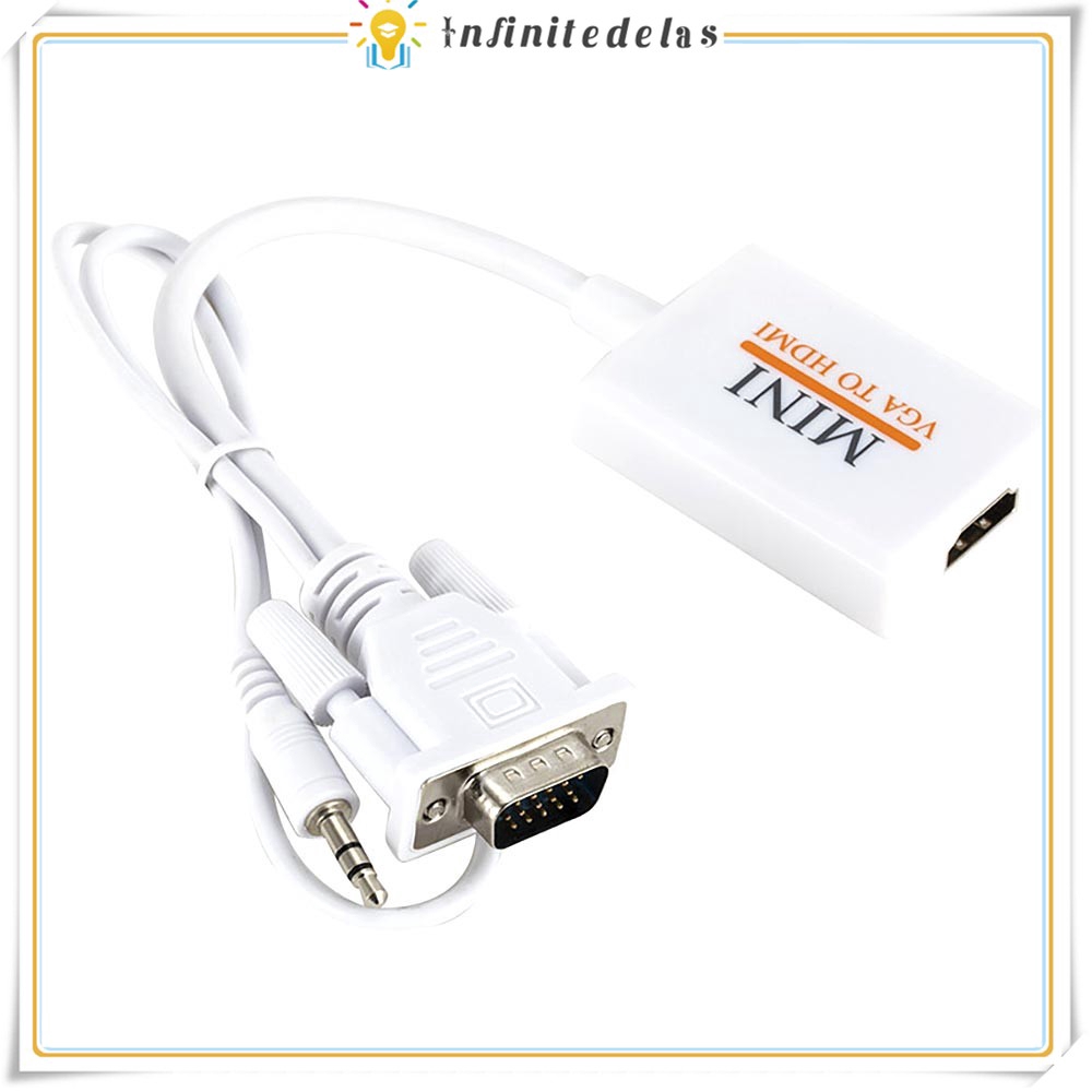 Dây cáp chuyển đổi VGA sang HDMI cho máy tính / TV | BigBuy360 - bigbuy360.vn