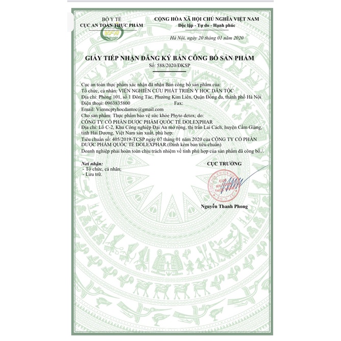 [Viện Y Học Dân Tộc] Kem Bôi Da Phyto Detox Chữa Lành Nấm Ngứa