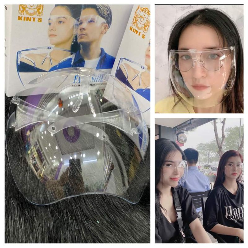Mắt Kính Faceshield VN68 chống giọt bắn chống bụi bảo vệ mắt - Mặt Nạ Khẩu Trang Trong Suốt | BigBuy360 - bigbuy360.vn