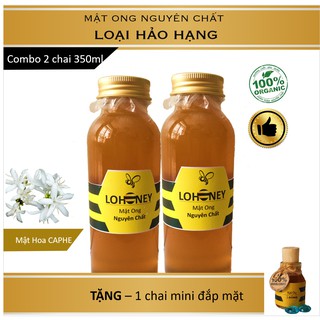 [Bao test trả hàng]-Combo 2 chai mật ong nguyên chất - Tặng 1 chai mini