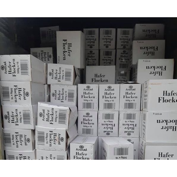 Yến mạch cán dẹt hữu cơ nhập Đức 500Gr