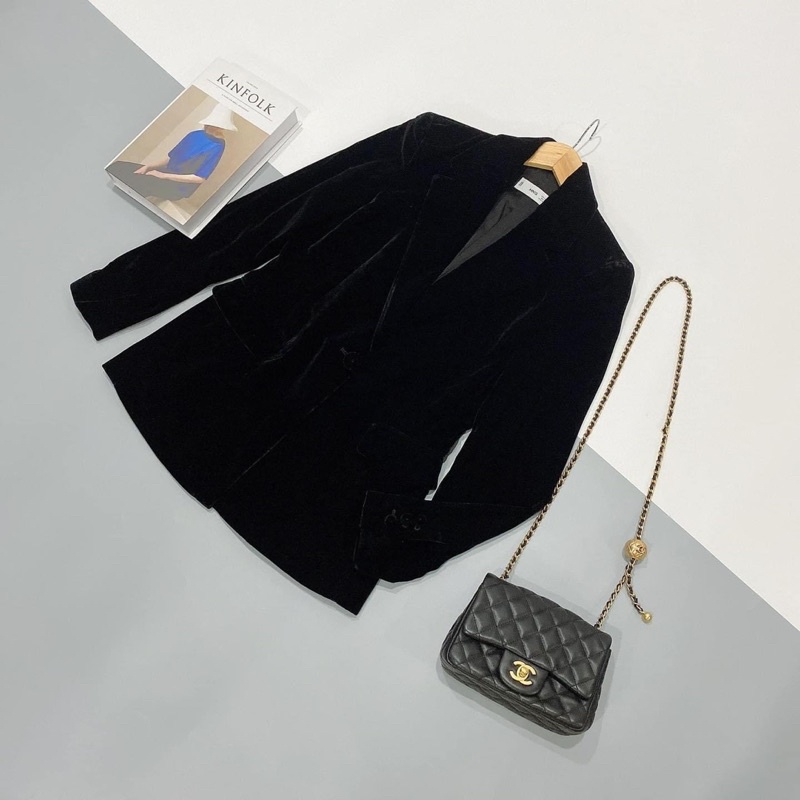 Blazer MANGO nhung