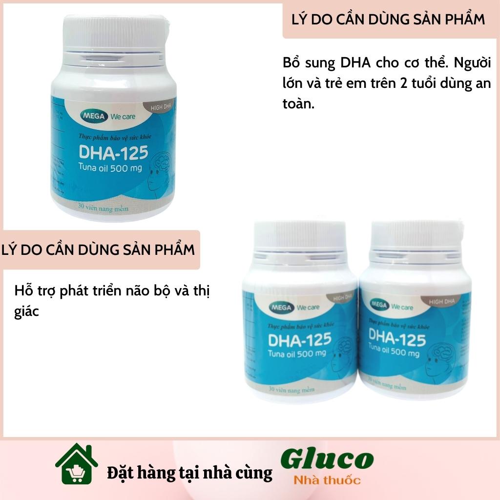 DHA cho bé 125mg Dầu cá ngừ phát triển trí não từ 2 tuổi GLU3201