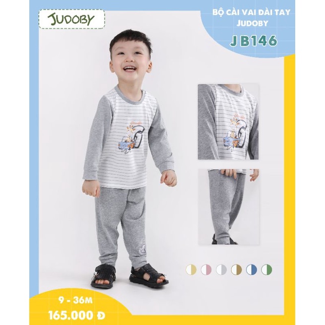Bộ dài tay Judoby, Dokma cài vai nhiều mẫu cho bé trai JB146, JB464, JB462