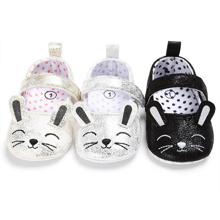 Giày tập đi búp bê cho bé gái 0-18 tháng hình thỏ đáng yêu BBShine – TD18