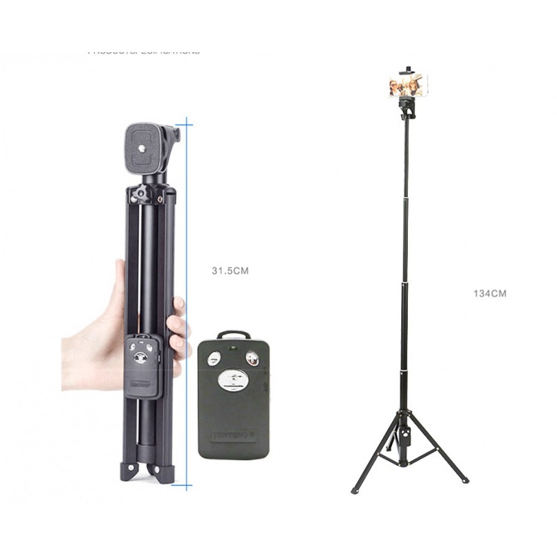 YUNTENG 1688, GẬY TỰ SƯỚNG/ CHÂN MONOPOD YUNTENG 1688, DÙNG CHO GOPRO, MÁY QUAY, ĐIỆN THOẠI, MÁY ẢNH...