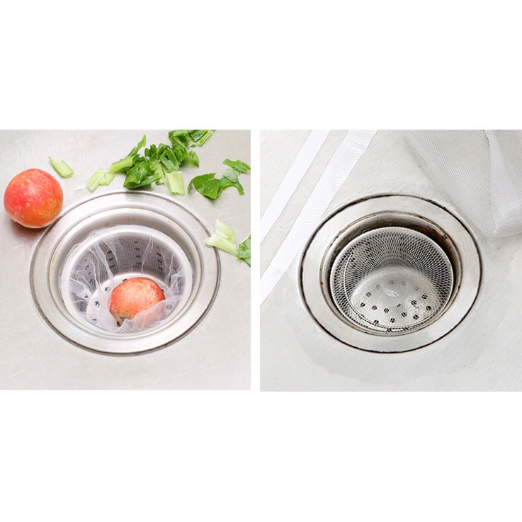 Bộ 50 Túi Lưới Lọc Rác Bồn Rửa Chén