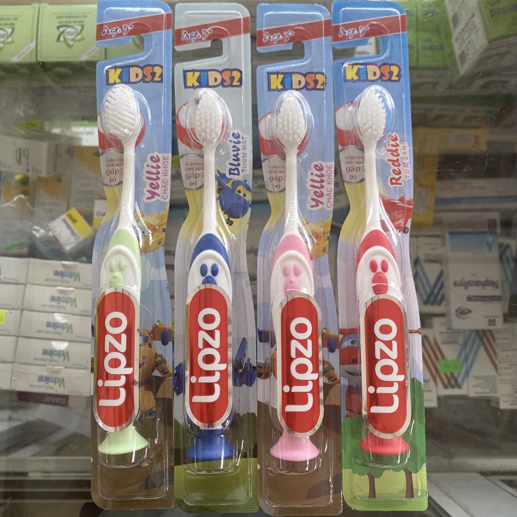 Bàn chải đánh răng Lipzo dành cho trẻ em - Công nghệ chỉ lông tơ nha khoa