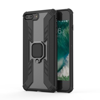 Iphone 7 Plus / Iphone 8 Plus - Ốp lưng chống sốc viền màu, mặt lưng trong cao cấp - Chân chống lưng máy tiện lợi