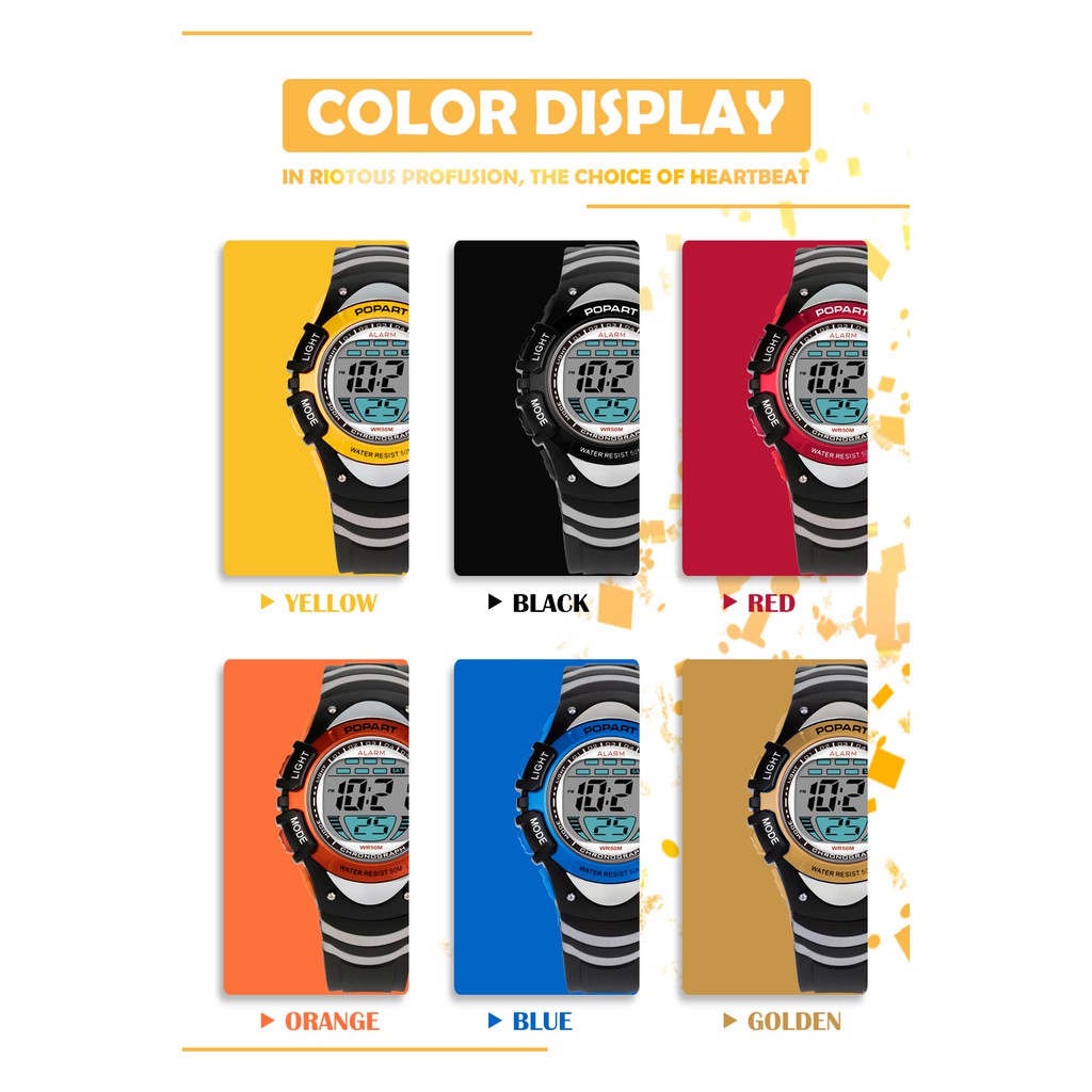 Đồng Hồ Điện Tử Đeo Tay Cho Bé Trai Chống Nước Popart | BigBuy360 - bigbuy360.vn