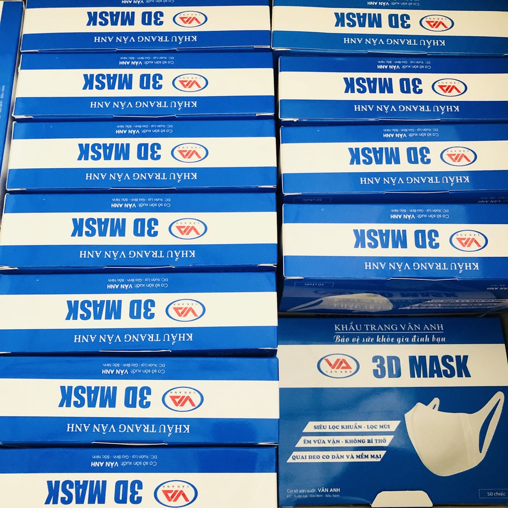 Khẩu Trang 3D MASK Mềm Mại, 4 Lớp Kháng Khuẩn, Kháng Bụi, Kháng Tia UV