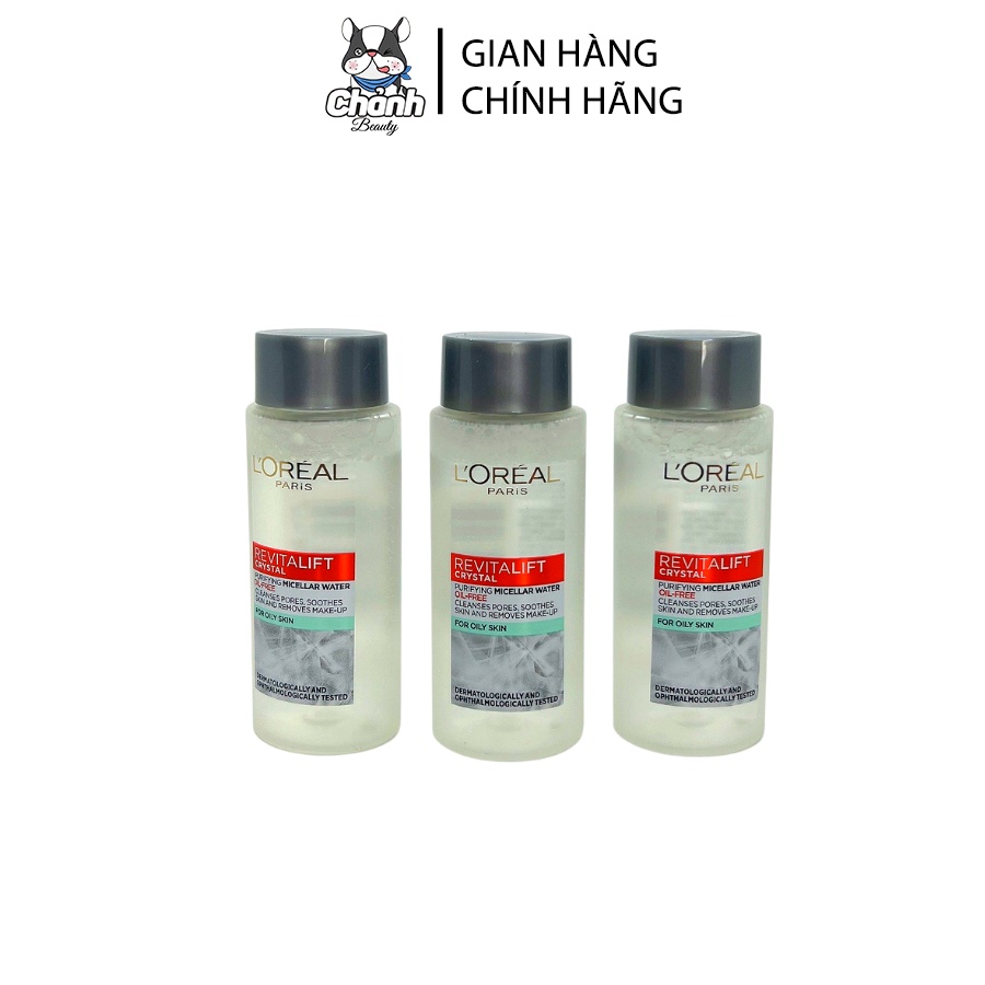 *MINI 30ML*Set 3 Chai Tẩy Trang Dành Cho Da Dầu Loreal