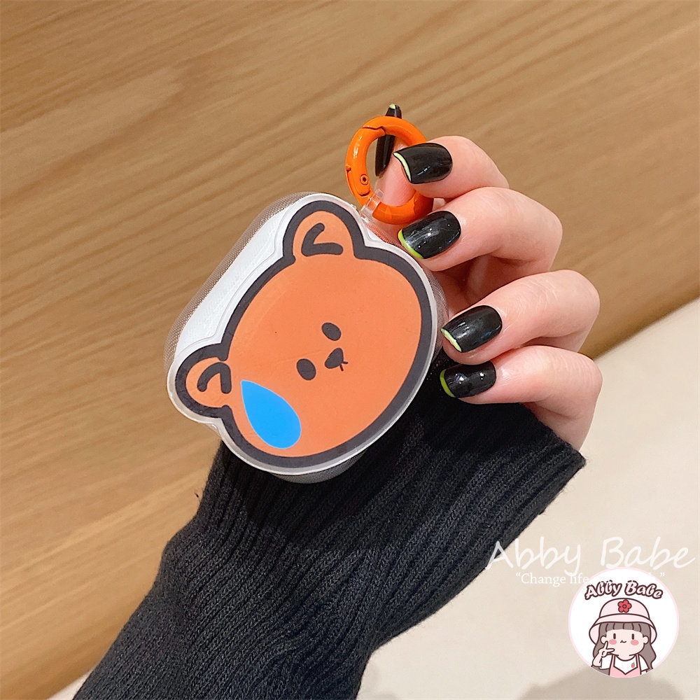 Vỏ Bảo Vệ Hộp Sạc Tai nghe không dây Airpods 1 / 2 / pro Bằng TPU Mềm Trong Suốt Hình Chú Thỏ corgi Dễ Thương