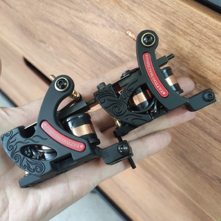 Máy Xăm Coil Trung cấp Tattoo Machine đi khung , tô màu ( tặng tay cầm + bộ lục giác )