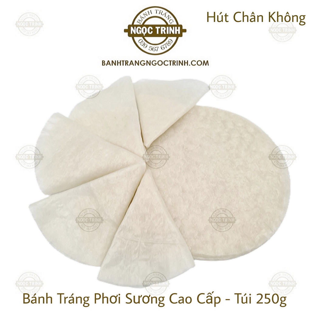 (Túi 250g) Bánh tráng phơi sương cao cấp siêu dẻo bánh tráng Ngọc Trinh
