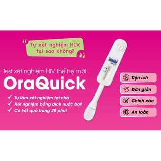 (Hỏa tốc HCM) HIV OraQuick test kit