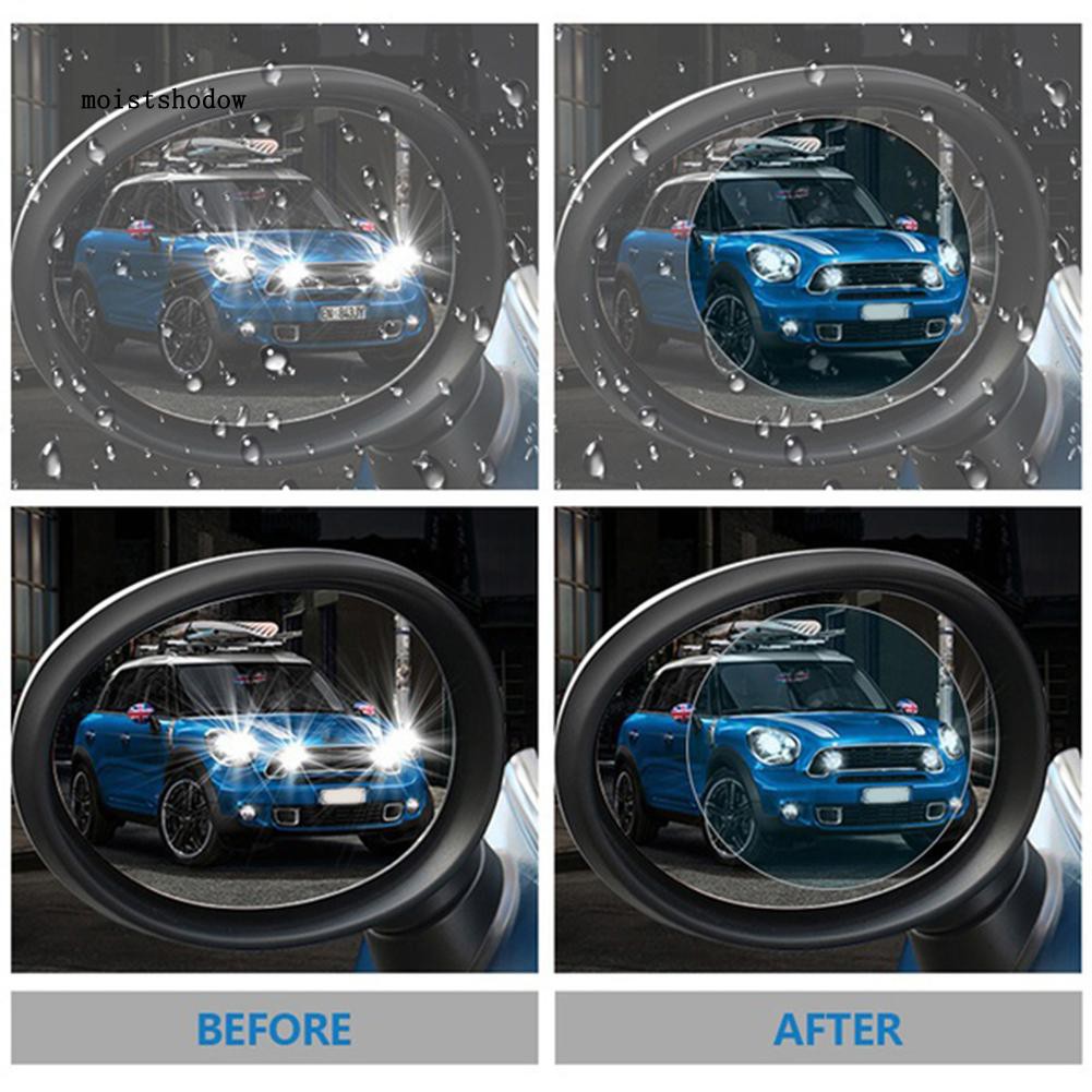 Bộ 2 Miếng Dán Bảo Vệ Kính Chiếu Hậu Xe Hơi Chống Sương Mù / Nước Mưa Tiện Dụng